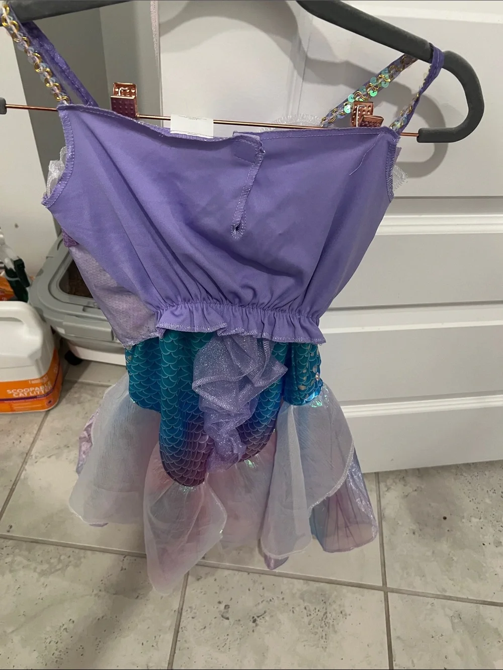 Disney Iridescent Purple and Blue Mermaid Dress